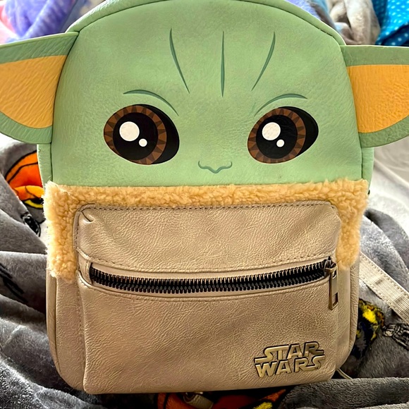 baby yoda backpack mini EXCLUSIVE DROP: Loungefly Star Wars Force Ghost This Product Is For Adults. Grogu Sherpa Mini Backpack -